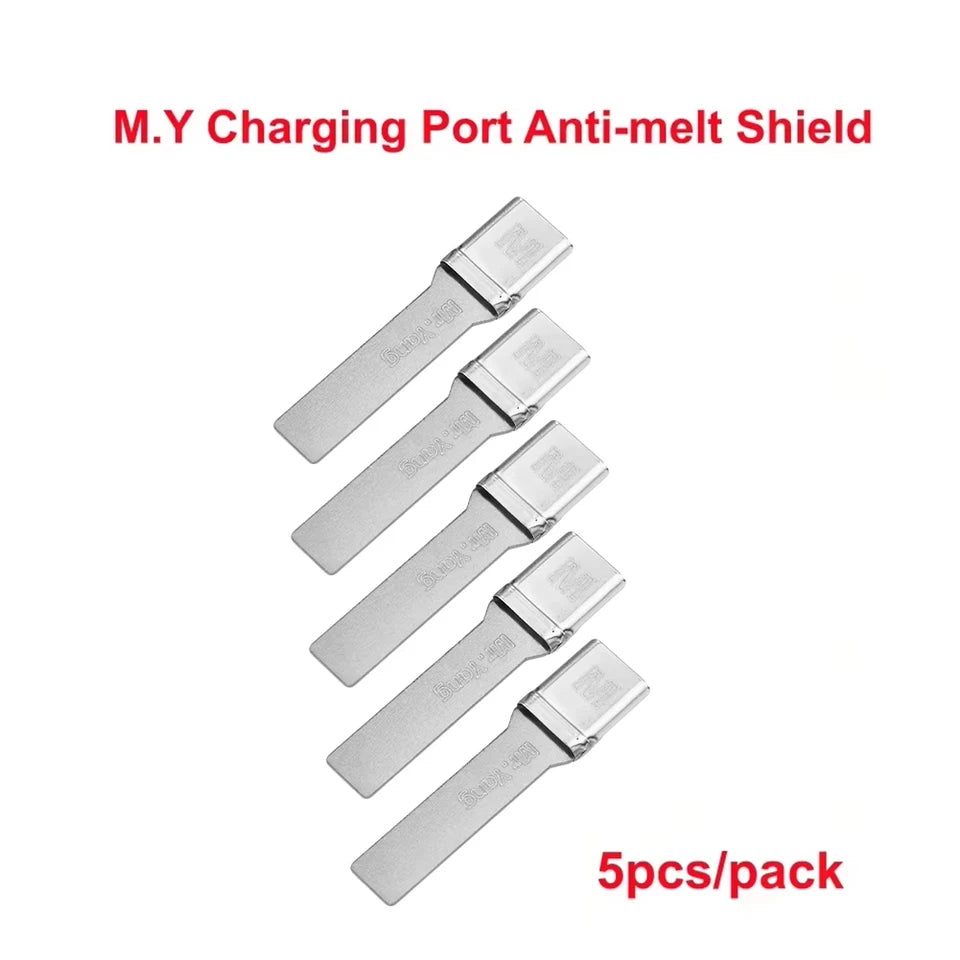 YCS M.Y 5pcs Phones Tail Plug Anti Melting Protective Cover Kirin Armor Disassembly Welding No Deformation Disassembly Tool