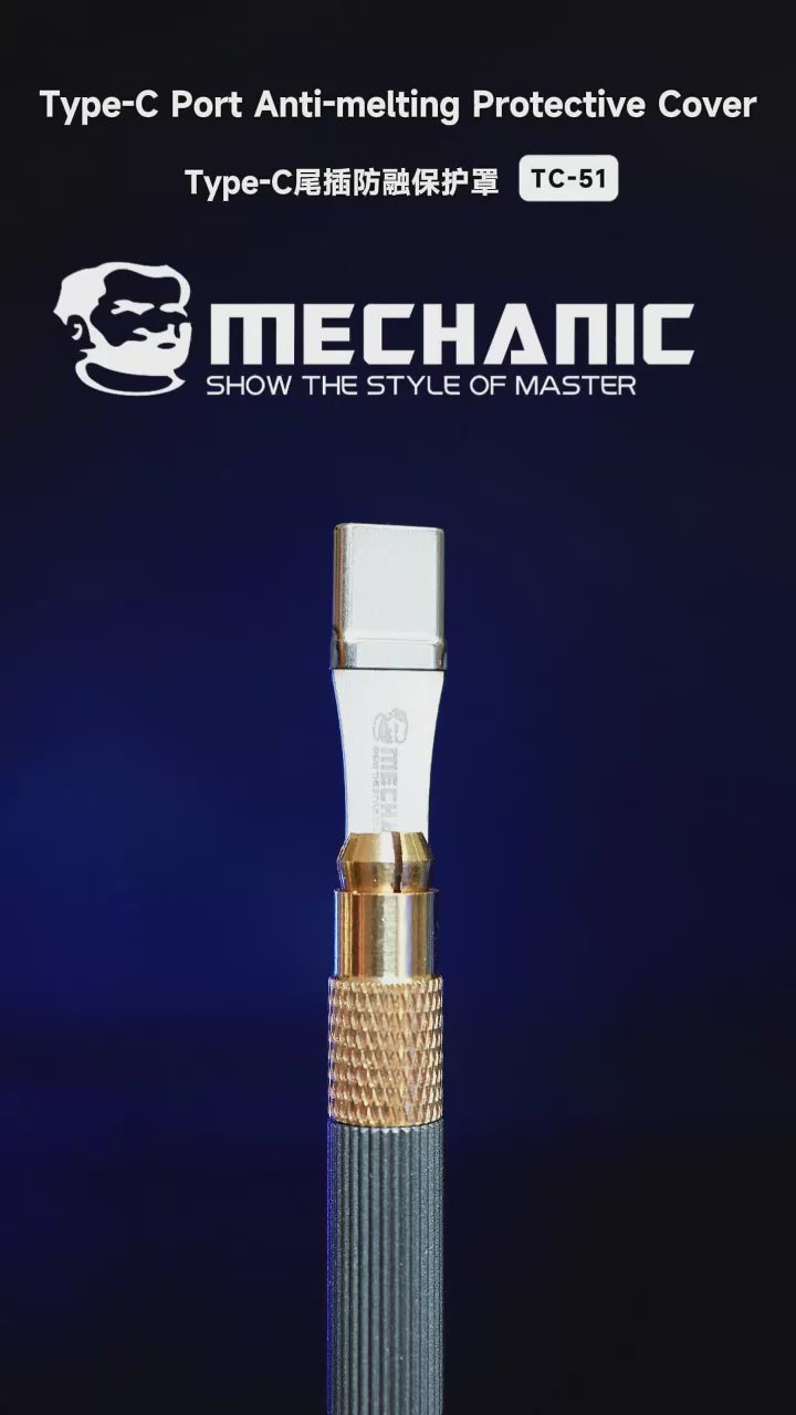 MECHANIC TC51 TypeC Port AntiMelting Protective Cover with NonSlip Handle for Mobile Phone Repair Tools